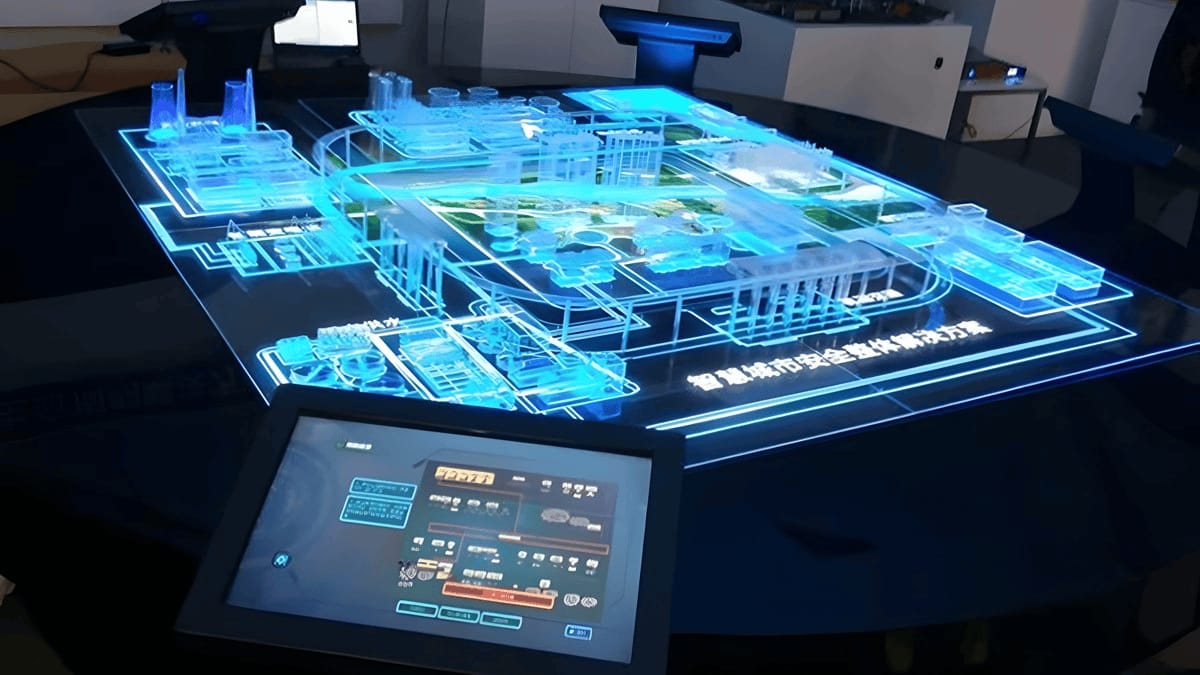 數字電子沙盤系統(tǒng)-多媒體數字沙盤模型